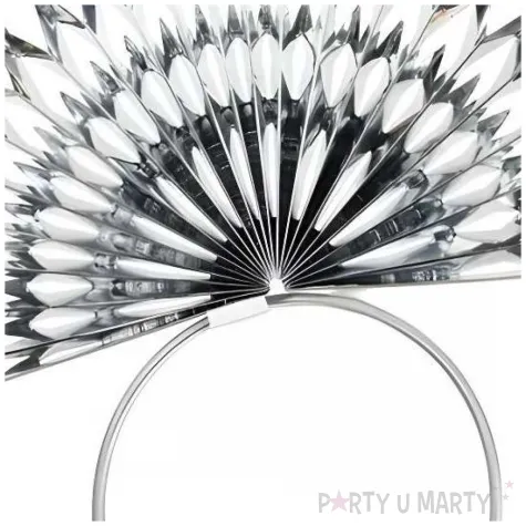 xx opaska sniezynki 30 x 28cm srebrny