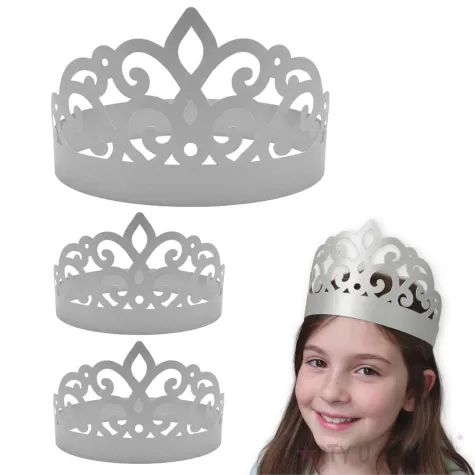 xx opaski papierowe tiara delux srebrny