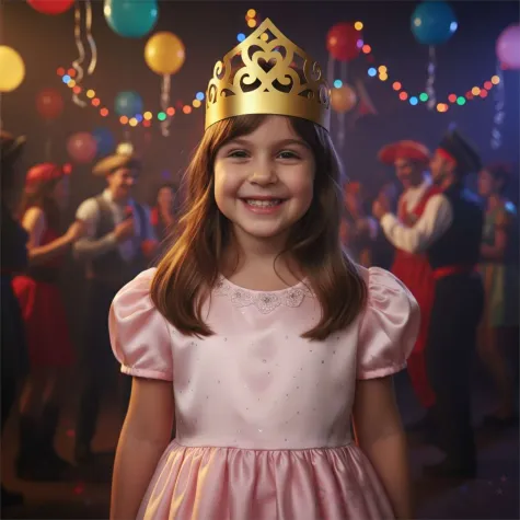 xx opaski papierowe tiara serce zloty