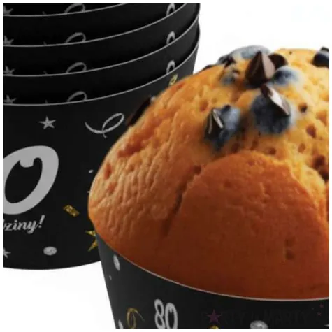 xx oslonki na muffinki glamour birthday 80