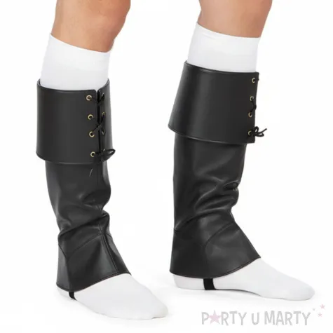 xx pair of luxury black gaiters 57 cm