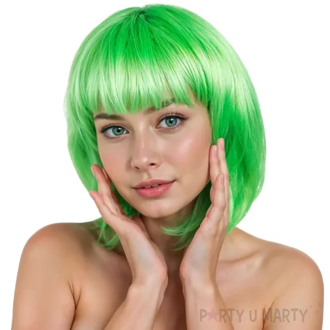 xx peruka kleopatra neonowa zielony