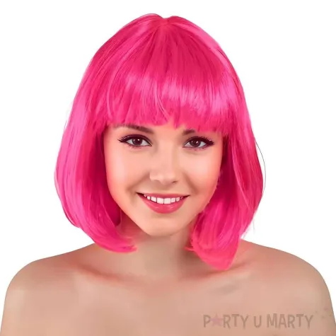 xx peruka kleopatra neonowy roz