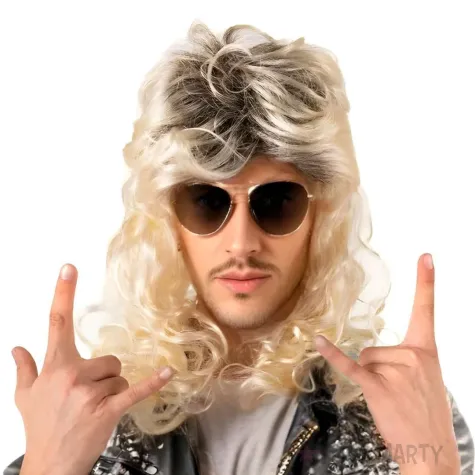 xx peruka lata 80 dlugie wlosy blond