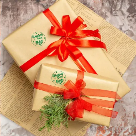 xx pieczatka wesolych swiat ostrokrzew ziel pod