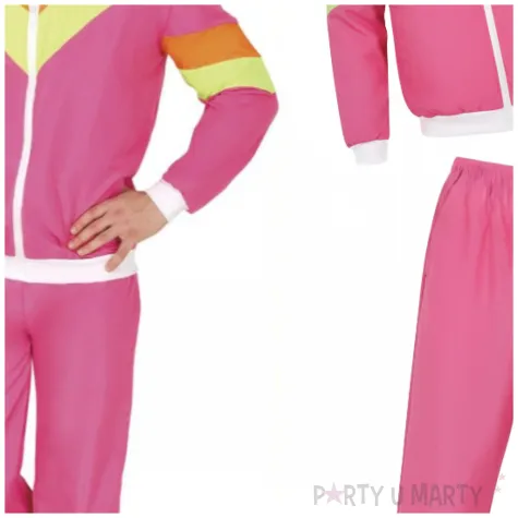 xx pink neon tracksuit adult 52 54 l