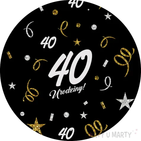 xx podkladki papierowe 40 urodziny glamour birthday