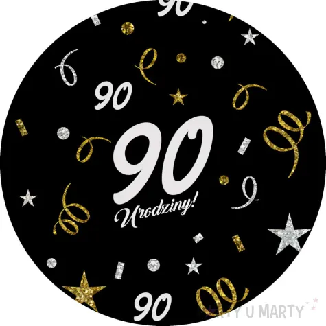 xx podkladki papierowe 90 urodziny glamour birthday