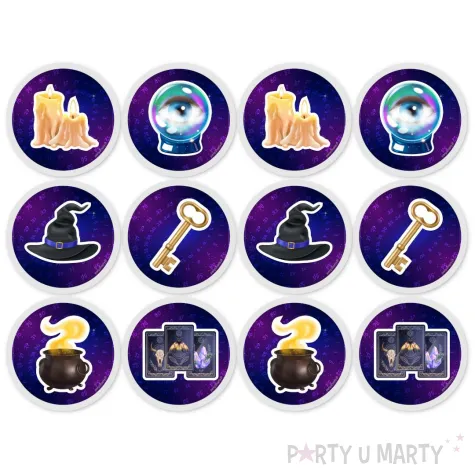 xx podkladki papierowe andrzejki wrozbita maciej 9 5 cm 12 szt