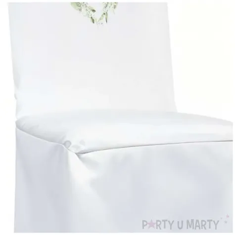 xx pokrowiec na krzeslo komunia eukaliptusowe serce