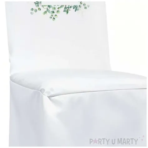 xx pokrowiec na krzeslo komunia kwadratowy eukaliptus