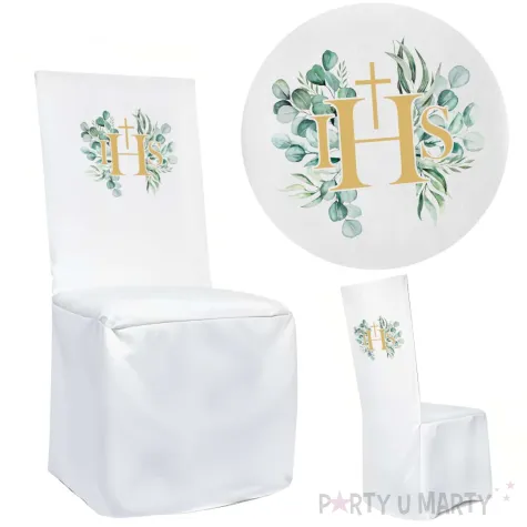 xx pokrowiec na krzeslo komunia zloty ihs