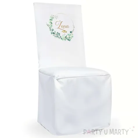 xx pokrowiec na krzeslo slub zona