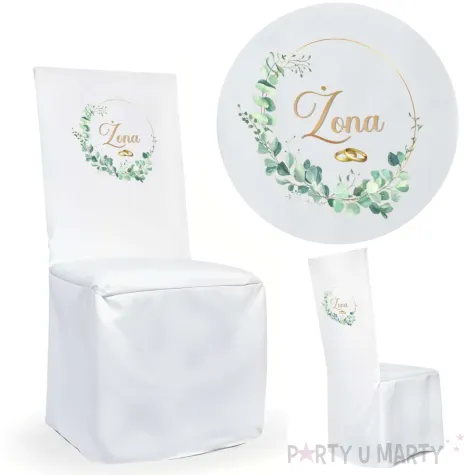 xx pokrowiec na krzeslo slub zona