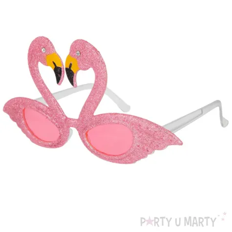 xx przezroczyste okulary z flamingami