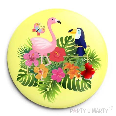 xx przypinka hawaje flaming