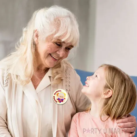 xx przypinka super babcia