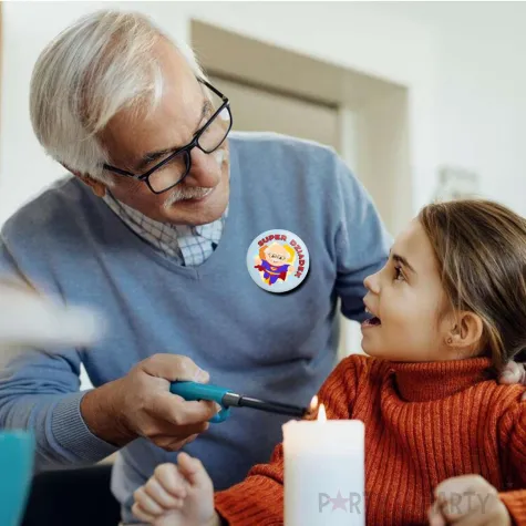 xx przypinka super dziadek