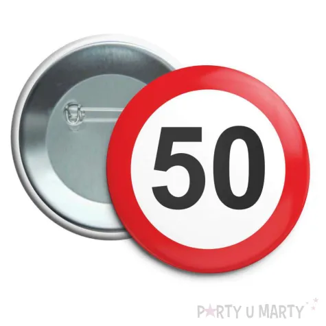 xx przypinka traffic 50