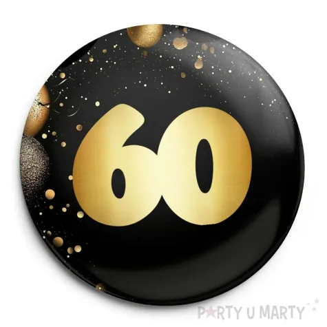 xx przypinka urodziny 60