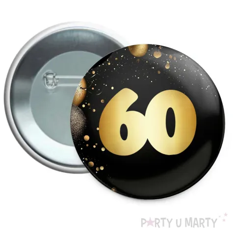 xx przypinka urodziny 60