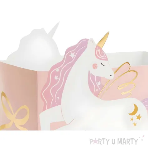 xx pudelka na przekaski zamek i jednorozce mix 1 op 6 szt