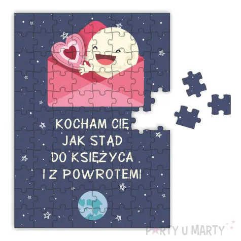 xx puzzle kocham cie ksiezyc