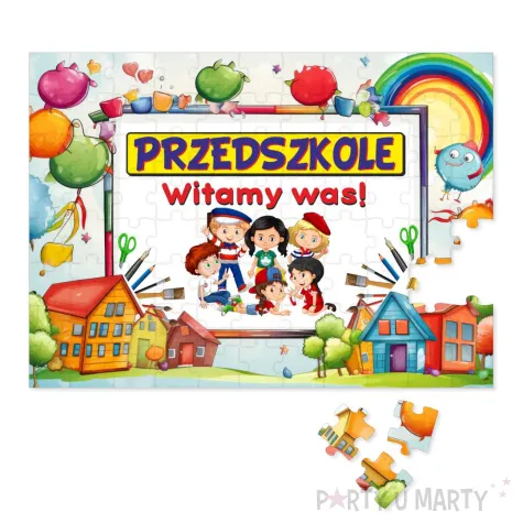 xx puzzle przedszkole witamy was