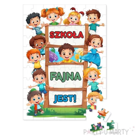 xx puzzle szkola fajna jest