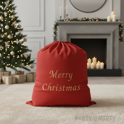xx red santa sack 60x95 cm