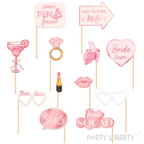 xx rekwizyty do zdjec bride to be 12 szt