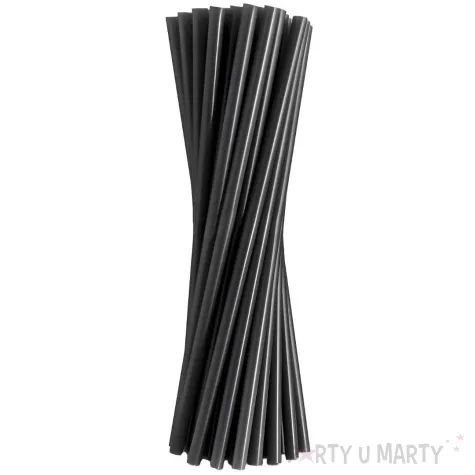 xx rurki slomki wielokrotnego uzytku czarne 9x240mm 16 szt