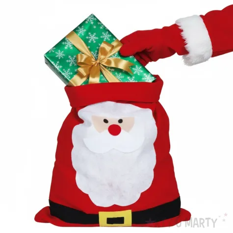 xx santa sack with santa face 50x70 cm