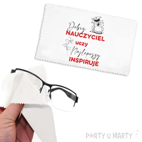 xx sciereczka do okularow dobry nauczyciel uczy najlepszy inspiruje