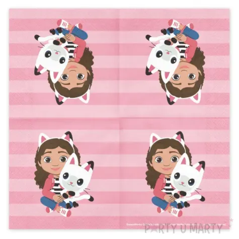 xx serwetki koci domek gabi 33 x 33 mix 1 op 20 szt