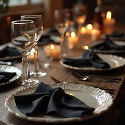 xx serwetki materialowe czarny 35 x 35cm 1 op 25 szt