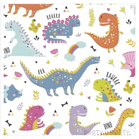 xx serwetki pap funny dinosaurs 33x33 cm 20 szt