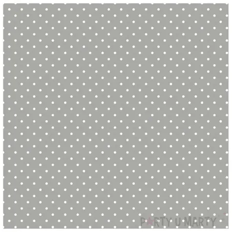 xx serwetki pap white dots on grey 33x33 cm 20 szt