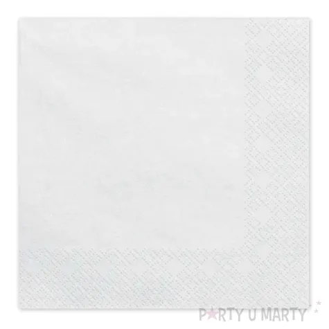 xx serwetki papierowe bialy 33x33cm 1 op 20 szt
