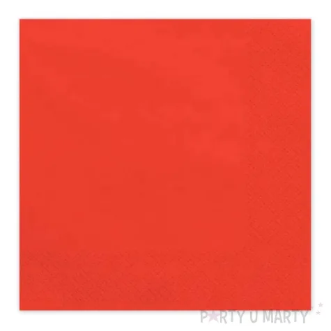 xx serwetki papierowe czerwony 33x33cm 1 op 20 szt