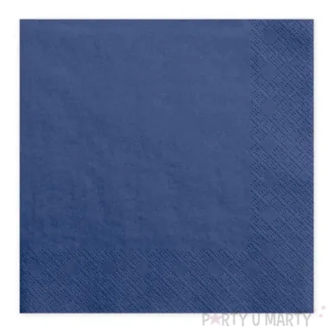 xx serwetki papierowe granatowy 33x33cm 1 op 6 szt