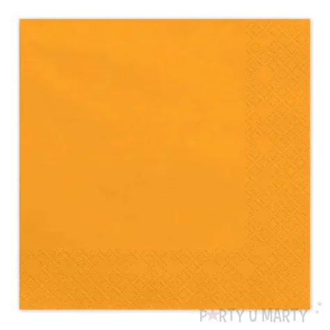 xx serwetki papierowe jasny pomaranczowy 33x33cm 1 op 20 szt