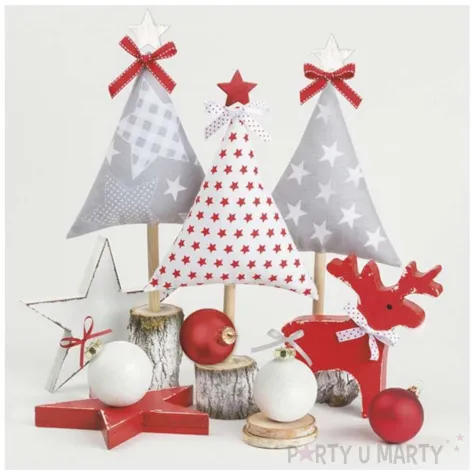 xx serwetki papierowe xmas trees crafted with cloth 33x33 cm 20 szt