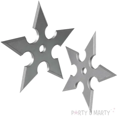 xx shuriken ninja srebrny