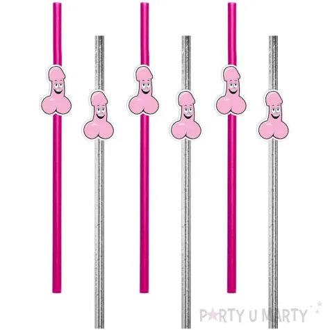 xx slomki peniski srebrno rozowe x6