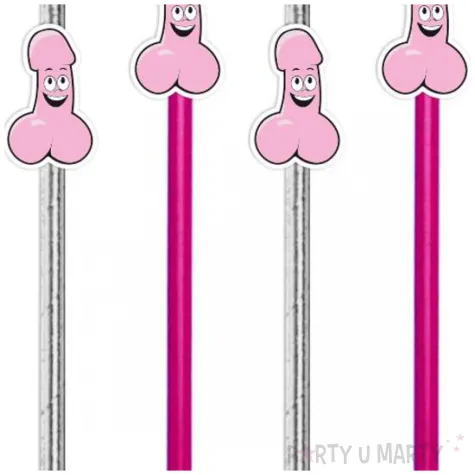 xx slomki peniski srebrno rozowe x6