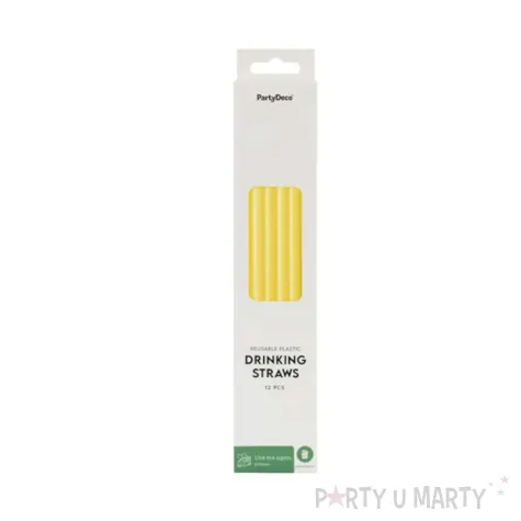 xx slomki plastikowe 23 cm zolty 1 op 12 szt