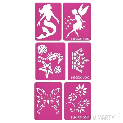 xx sn szablony 6 szt dziewczynki 1198014