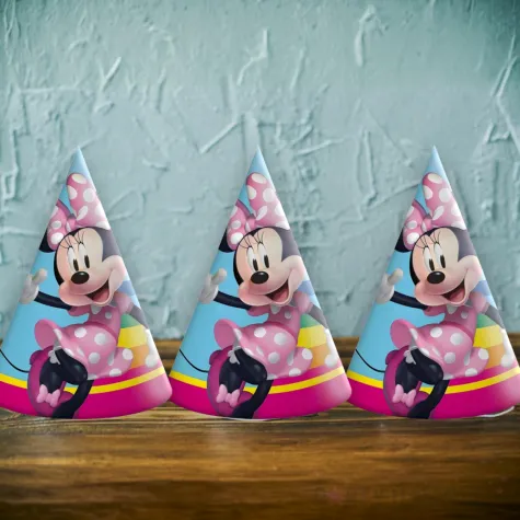 xx stai czapeczki papierowe minnie 6 szt