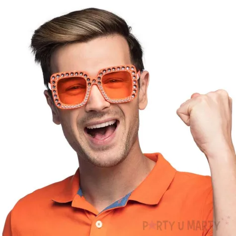 xx stai okulary bling pomaranczowe